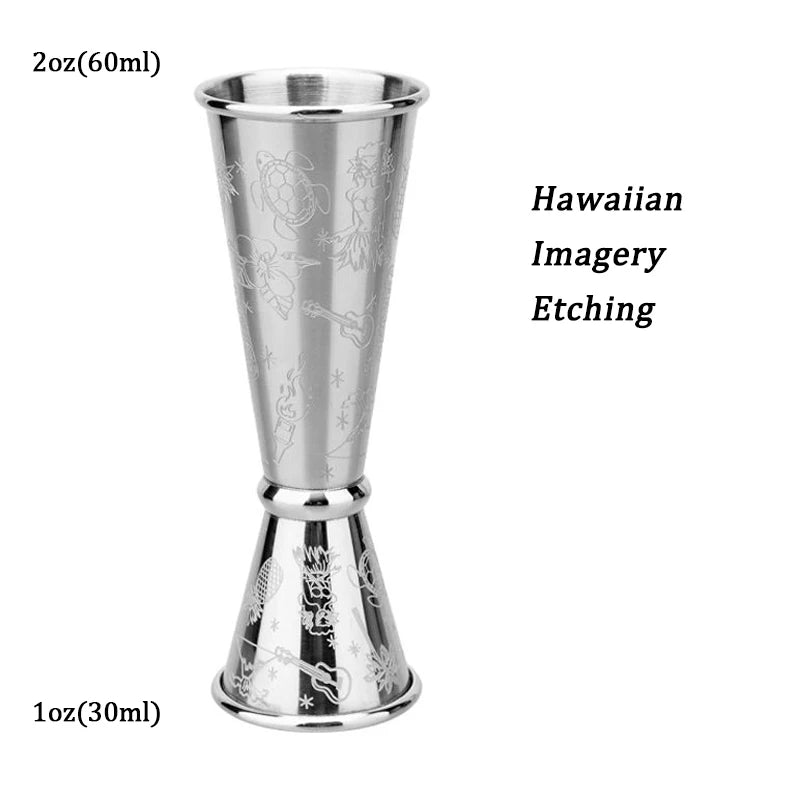 HookUpCo. Stainless Steel Cocktail Jigger Set