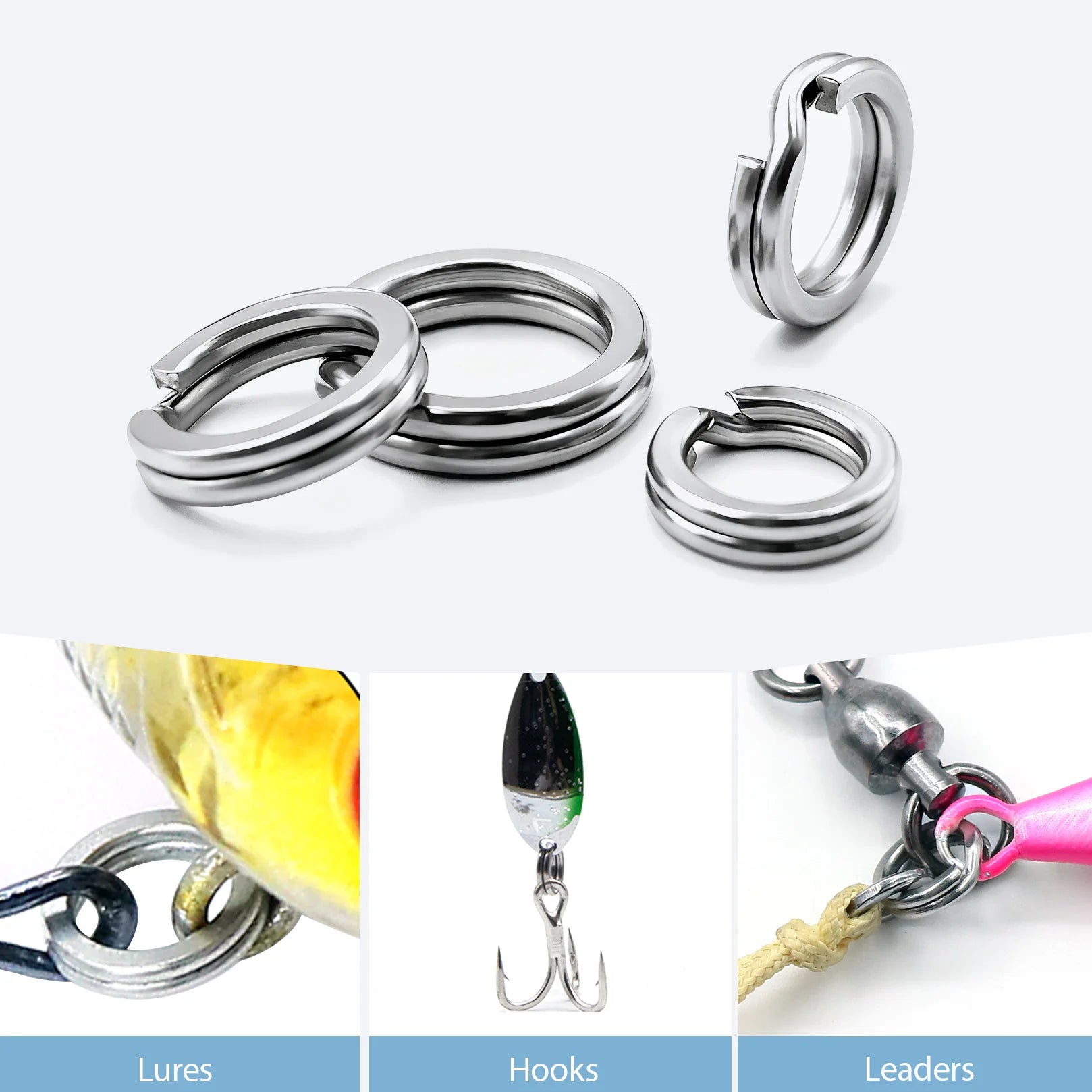 HookUpCo. Stainless Steel Split Rings for Fishing - HookUpCo.