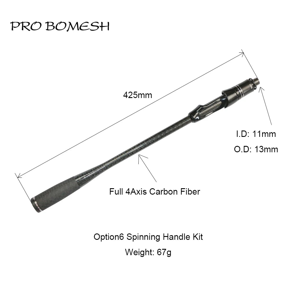 HookUpCo. Carbon Fiber Taper Grip Fishing Handle - HookUpCo.