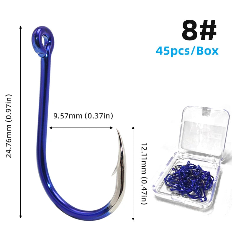 HookUpCo. High Carbon Steel Fishing Hooks Set - HookUpCo.