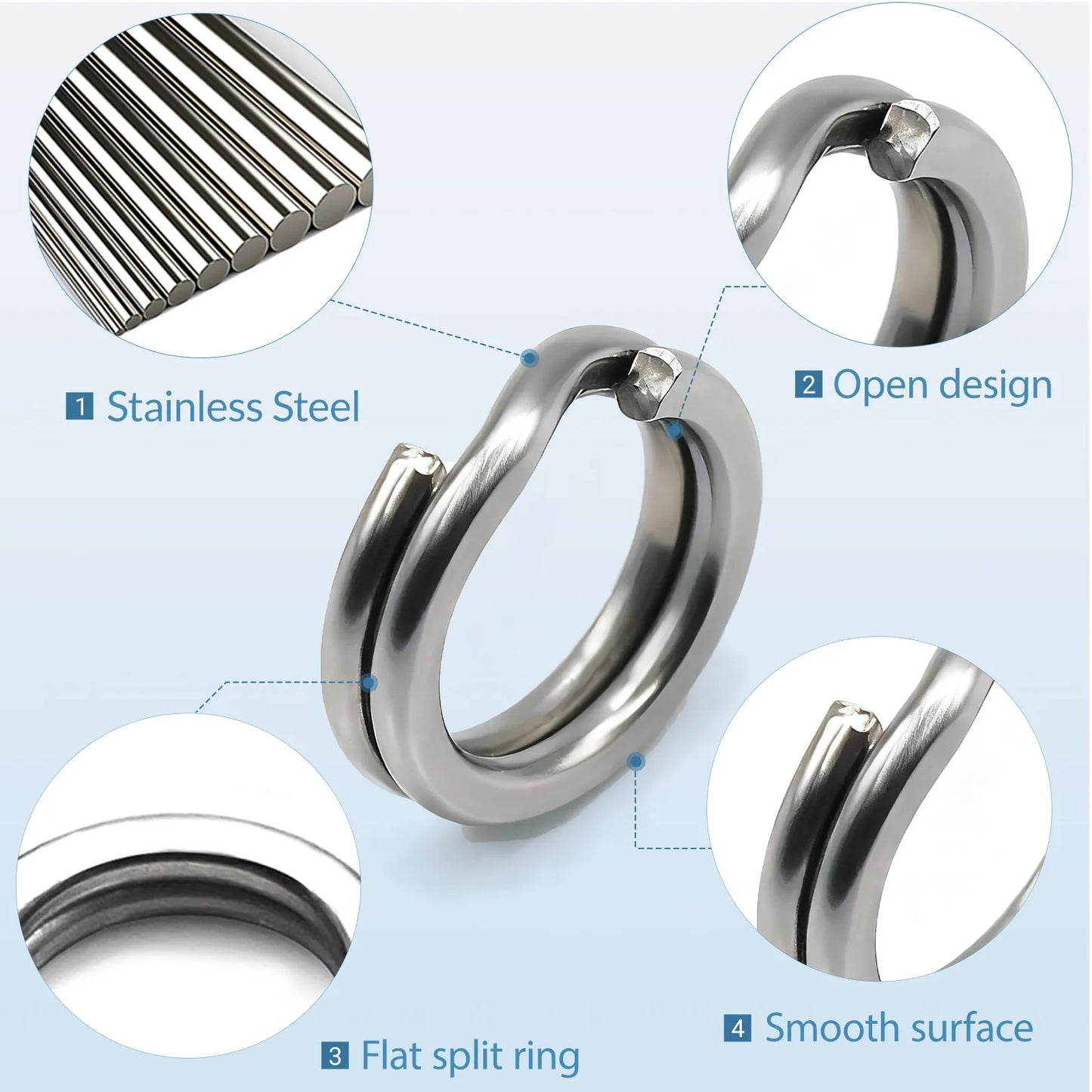 HookUpCo. Stainless Steel Split Rings for Fishing - HookUpCo.