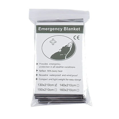 HookUpCo. Waterproof Thermal Emergency Survival Blanket Set