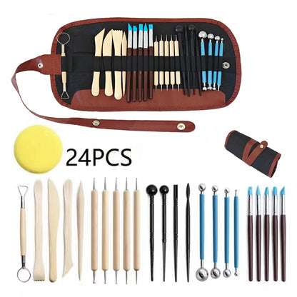 Pottery Clay Sculpting Tools Kits for Creative Artisans - Kits from 5 to 62 PCS.