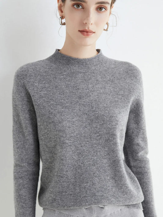 HookUpCo. Women's Cozy Mock-Neck Pullover Sweater
