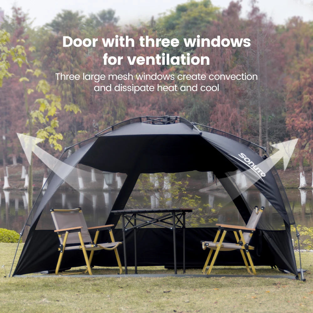 HookUpCo. Quick-Setup Family Camping Tent - HookUpCo.