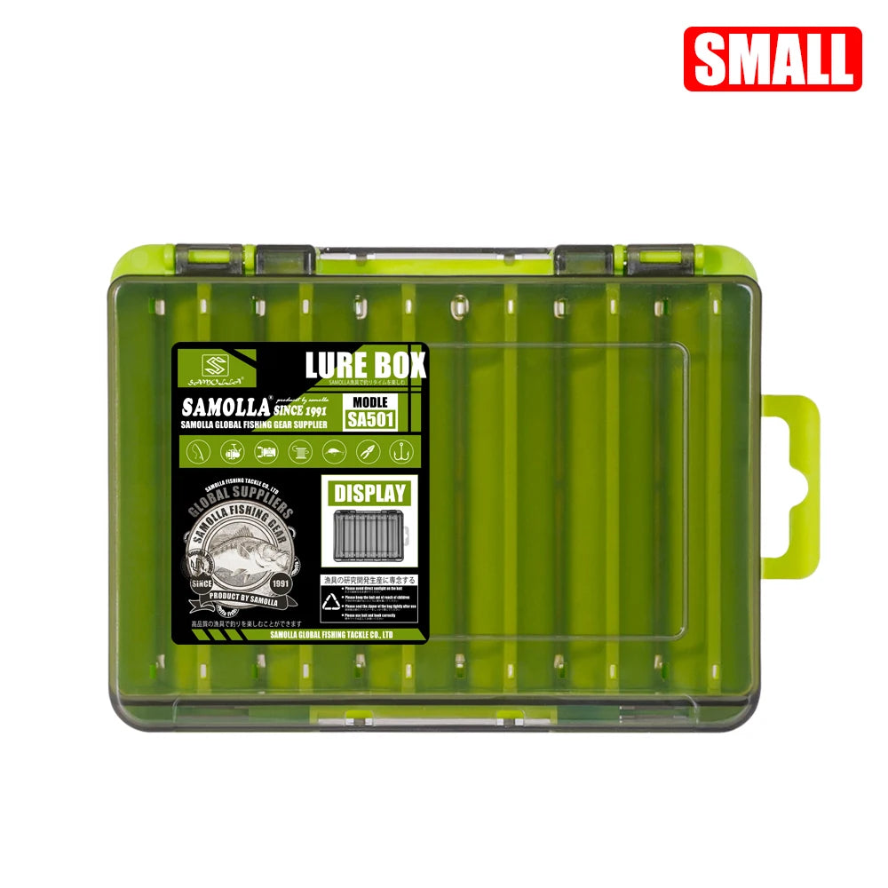 Compact Double-Sided Tackle Box for Efficient Fishing Storage