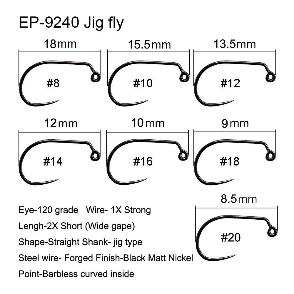HookUpCo. Barbless Fly Fishing Hooks - HookUpCo.