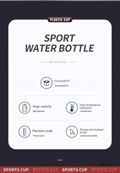 HookUpCo. Large Capacity Sports Water Bottle - HookUpCo.