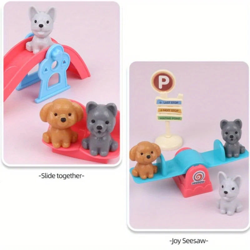 HookUpCo. Adorable Dog Toy Basket Set for Playtime Fun