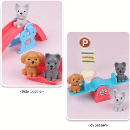 HookUpCo. Adorable Dog Toy Basket Set for Playtime Fun