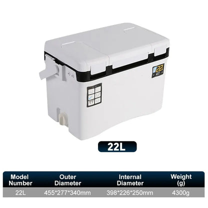 HookUpCo. Fishing Cooler Box with Air Holes - HookUpCo.