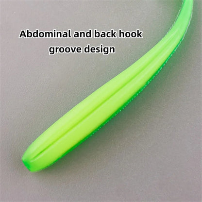 HookUpCo. 5pcs Silicone T-Tail Fishing Lures - HookUpCo.