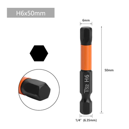 Factory Direct - 50mm Hex Head Screwdriver Bit for Quick Change