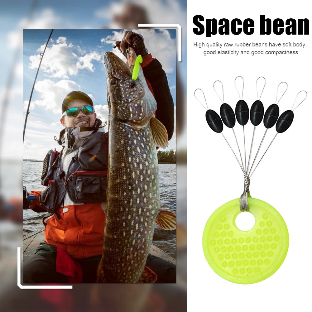 HookUpCo. 60pcs Rubber Space Beans for Fishing - HookUpCo.
