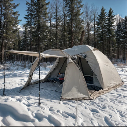 HookUpCo. Fireproof 2-Person Winter Camping Tent - HookUpCo.