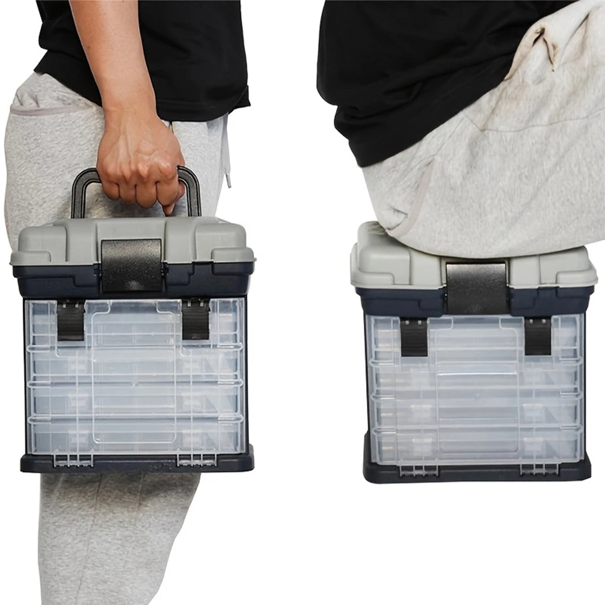 HookUpCo. Portable Multifunction Tackle Storage Box