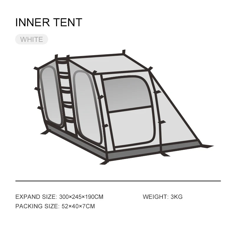 HookUpCo. Large Camping Tent with Extra Living Space - HookUpCo.