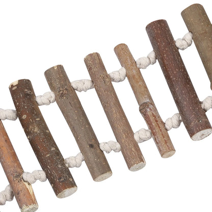 HookUpCo. Natural Wood Ladder Swing for Birds