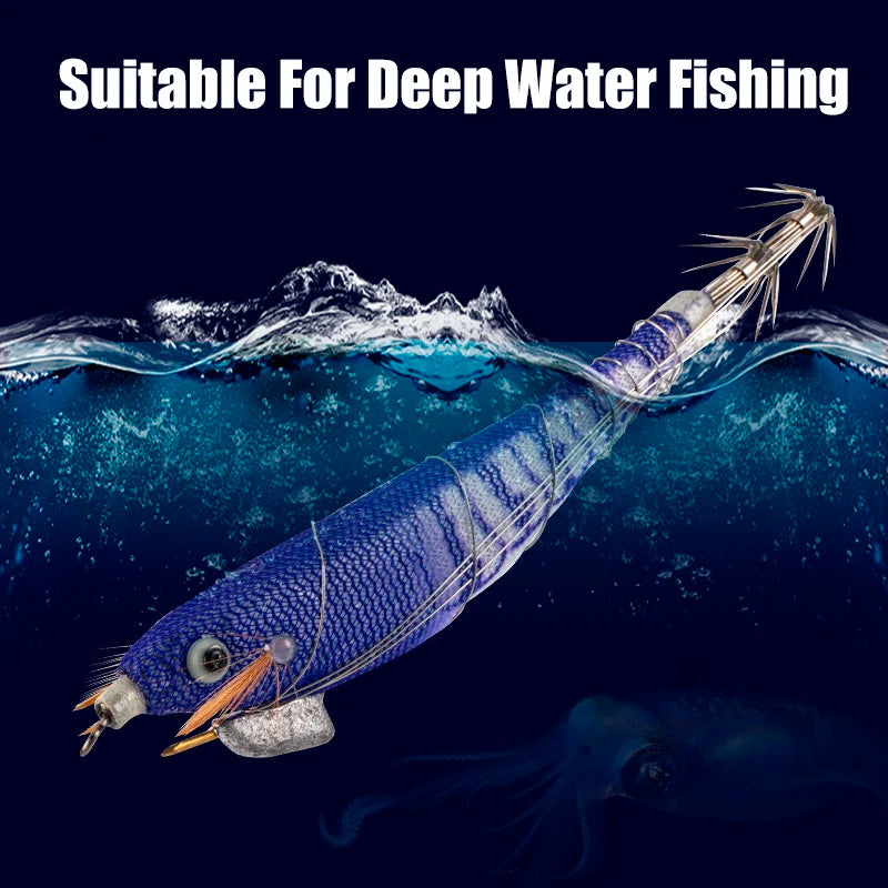 HookUpCo. Luminous Squid Jig Fishing Lures Set - HookUpCo.