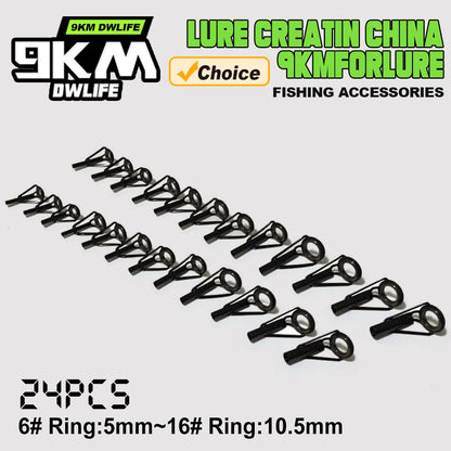 Stainless Steel Fishing Rod Tip Repair Rings Set