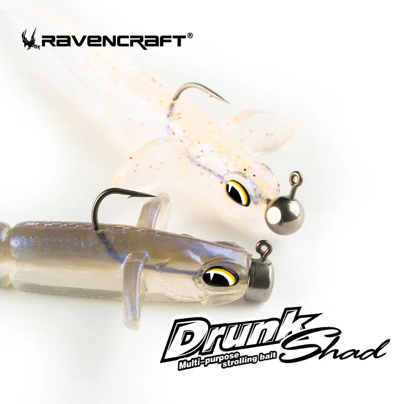 HookUpCo. Drunk Shad Soft Fishing Bait 3 Sizes - HookUpCo.