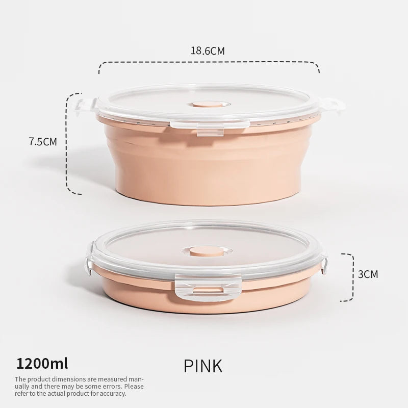 HookUpCo. Stackable Silicone Lunch Box Set
