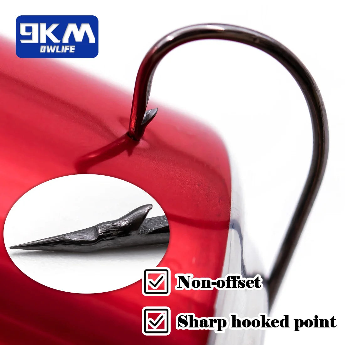 HookUpCo. High Carbon Steel Worm Hooks Set - HookUpCo.