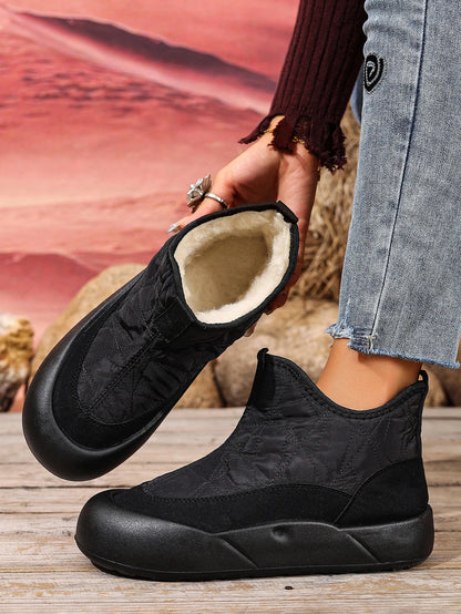 Cozy Fleece-Lined Snow Boots for Women - Non-Slip Comfort