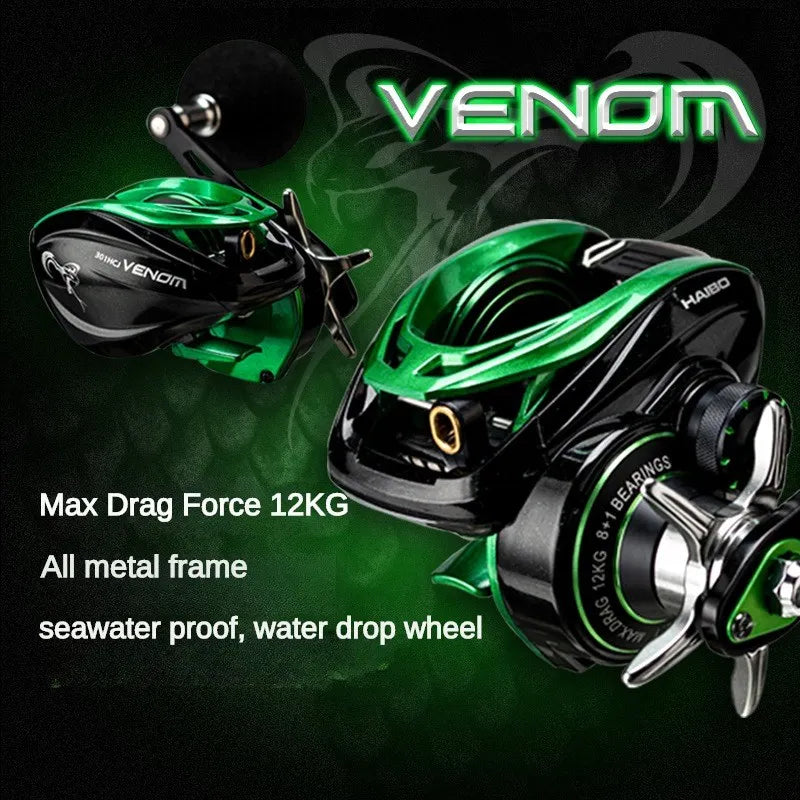HookUpCo. Venom Deep Sea Baitcasting Reel - HookUpCo.