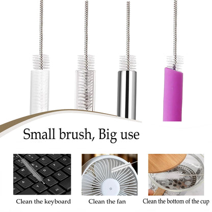 HookUpCo. Extra Long Straw Cleaner Brush Kit