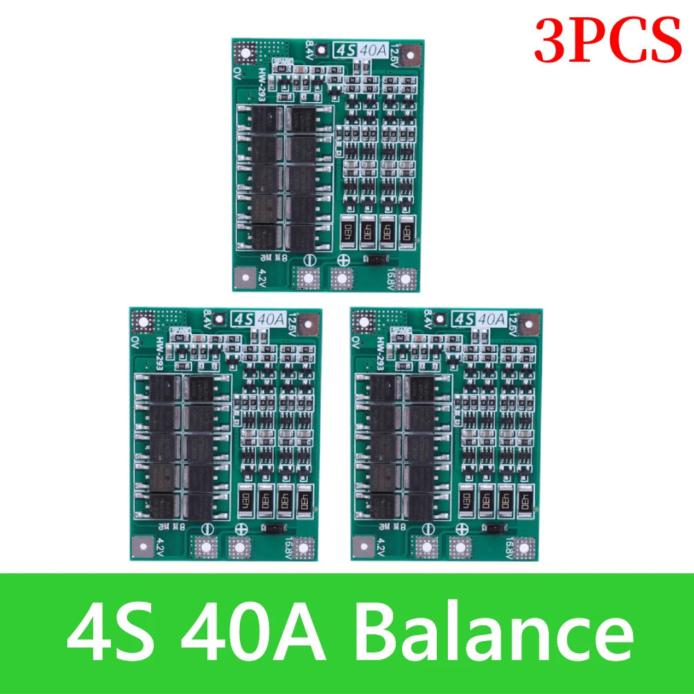 BMS 3S/4S 5A 10A 20A 25A 40A 60A Li-ion Lithium Battery Charger Protection Board 18650 For Drill Motor 12V with Enhance/Balance