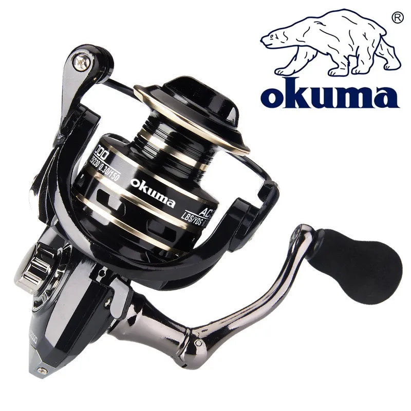 Premium Newest OKUMA Fishing Reel - 5.2:1 Metal Reel Cup 12kg. Max Drag