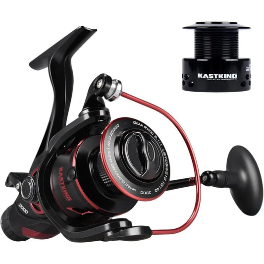 KastKing Sharky III Spinning Reel Live Bait Fishing - Gear Ratio of 7.3:1