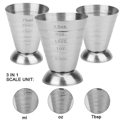 Stainless Steel Cocktail Jigger by HookUpCo.