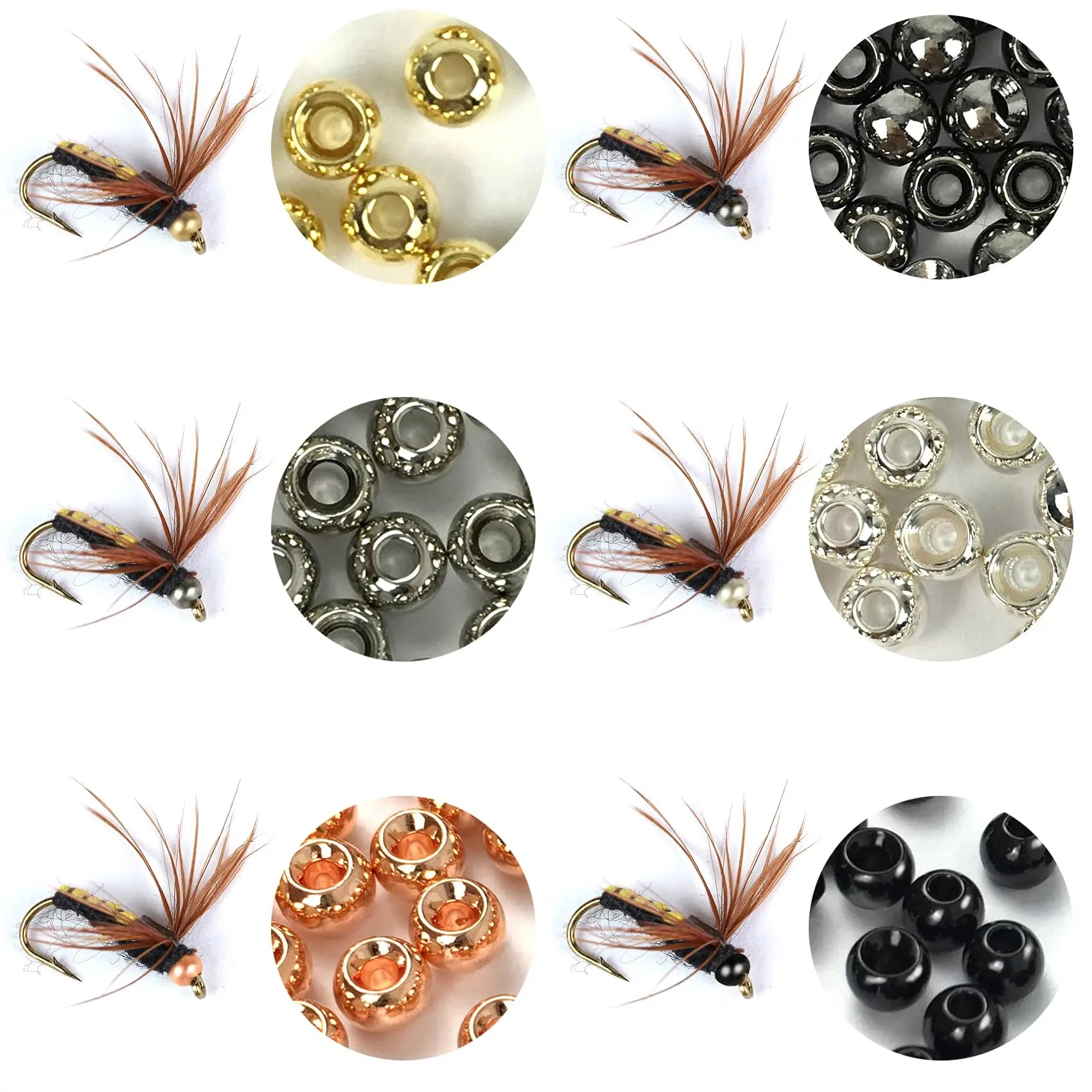 HookUpCo. Brass Fly Tying Beads - HookUpCo.