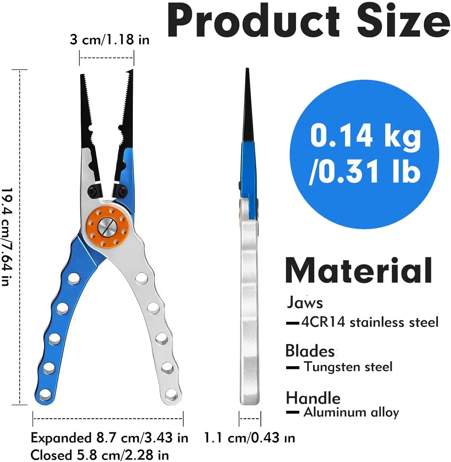 HookUpCo. Corrosion-Resistant Fishing Pliers Set - HookUpCo.