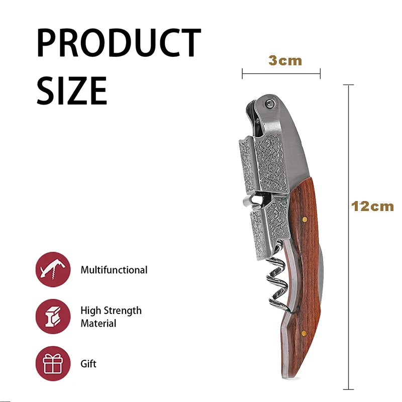 HookUpCo. Professional Waiters Corkscrew Tool