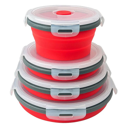 HookUpCo. Collapsible Silicone Food Storage Containers
