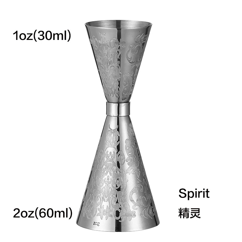HookUpCo. Stainless Steel Cocktail Jigger Tool