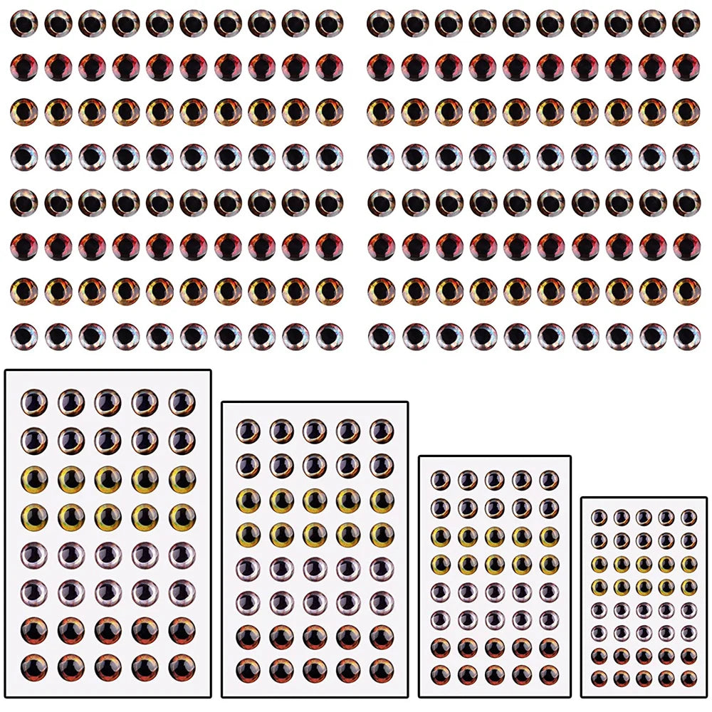 Realistic 4D Fishing Eyes Set for Lures - HookUpCo.
