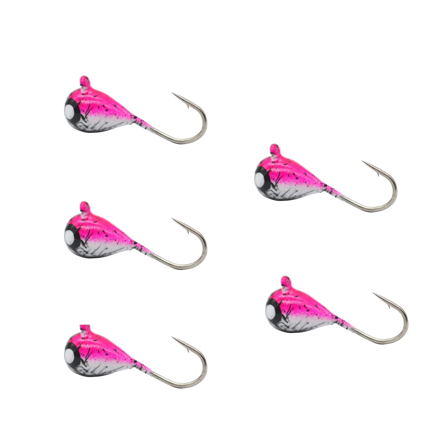 HookUpCo. Glow Tungsten Ice Fishing Jigs