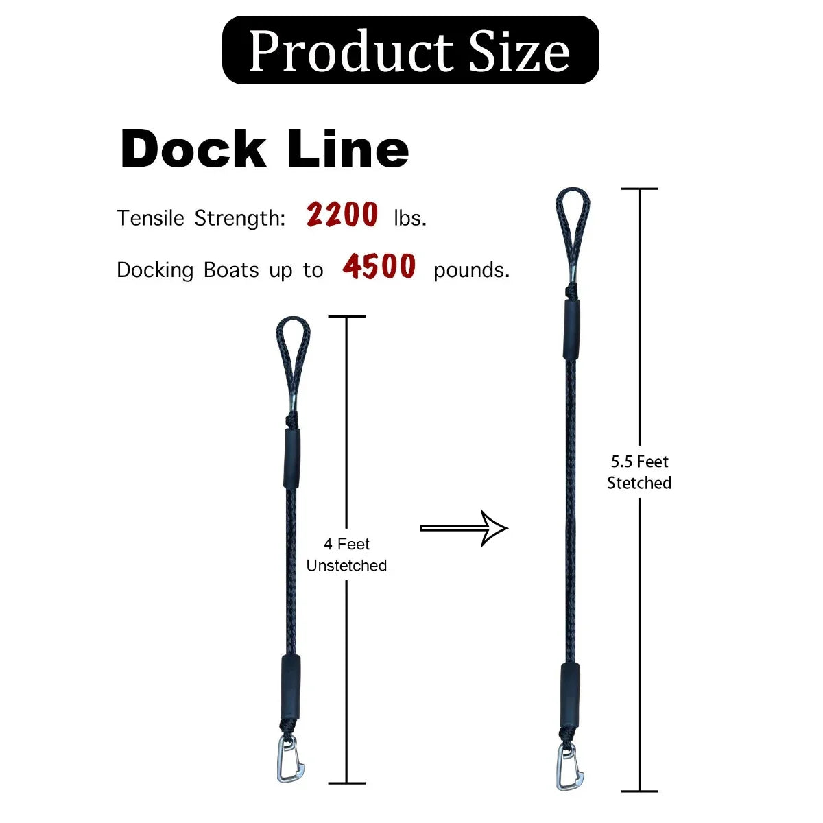 HookUpCo. Elastic Dock Lines for Marine Use - HookUpCo.