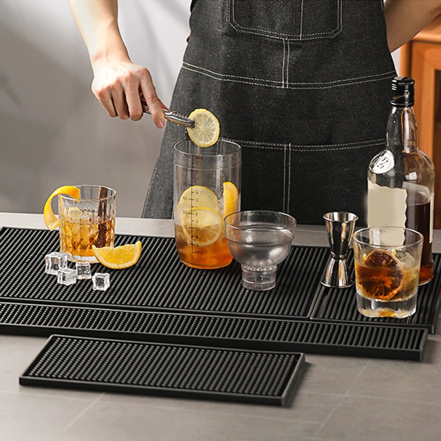 HookUpCo. Non-Slip Rubber Bar Mat for Professionals