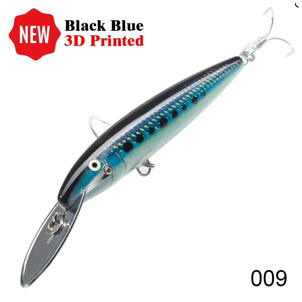 HookUpCo. Metal Lip Minnow Fishing Lure 140mm - HookUpCo.