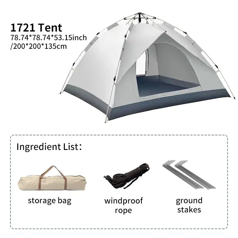 HookUpCo. Automatic Folding Tent for 3-4 People - HookUpCo.