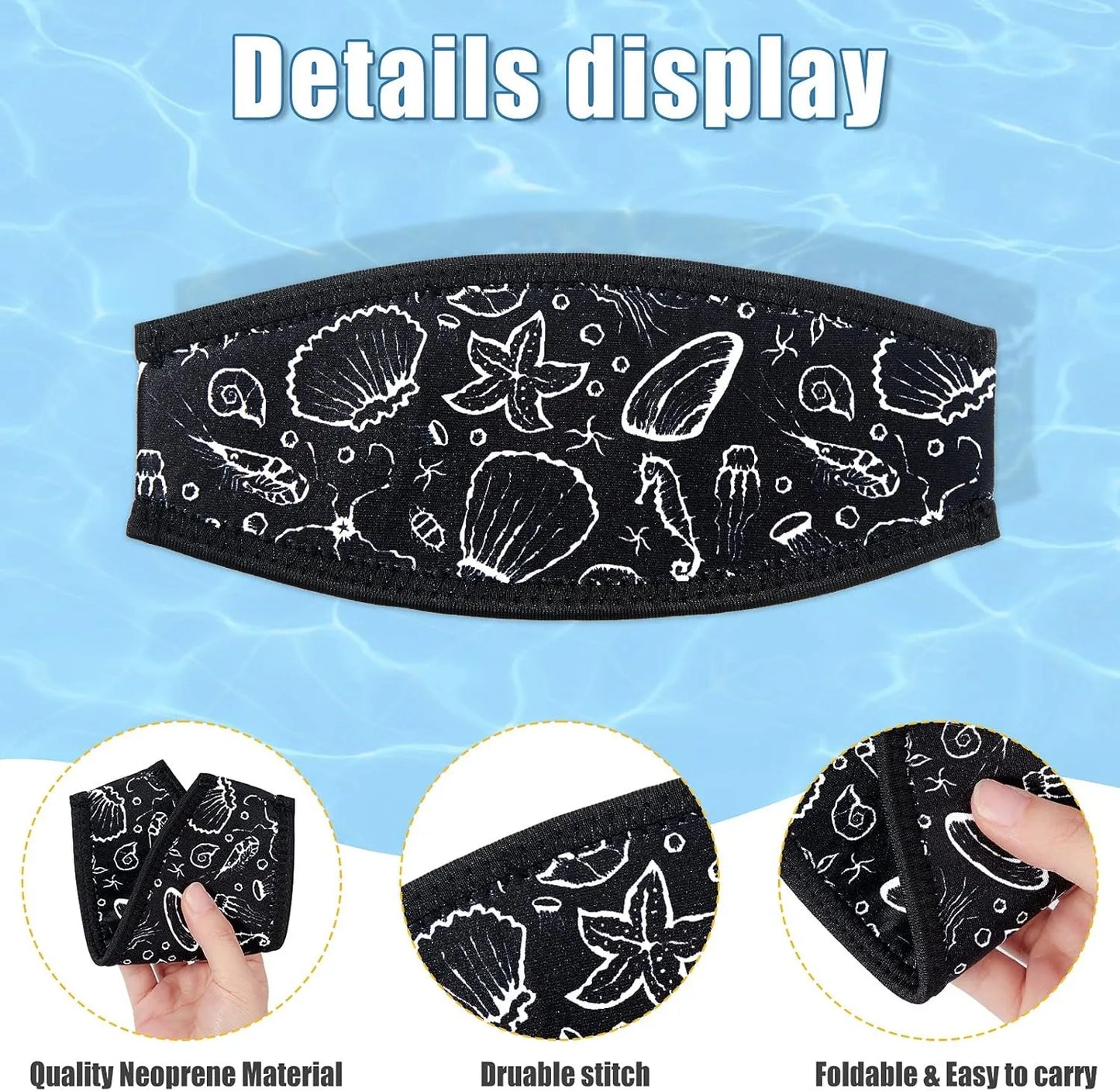 HookUpCo. Neoprene Diving Mask Strap