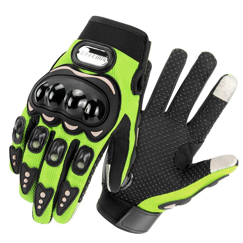 Breathable Full Finger Motorcycle Gloves with Touch Screen