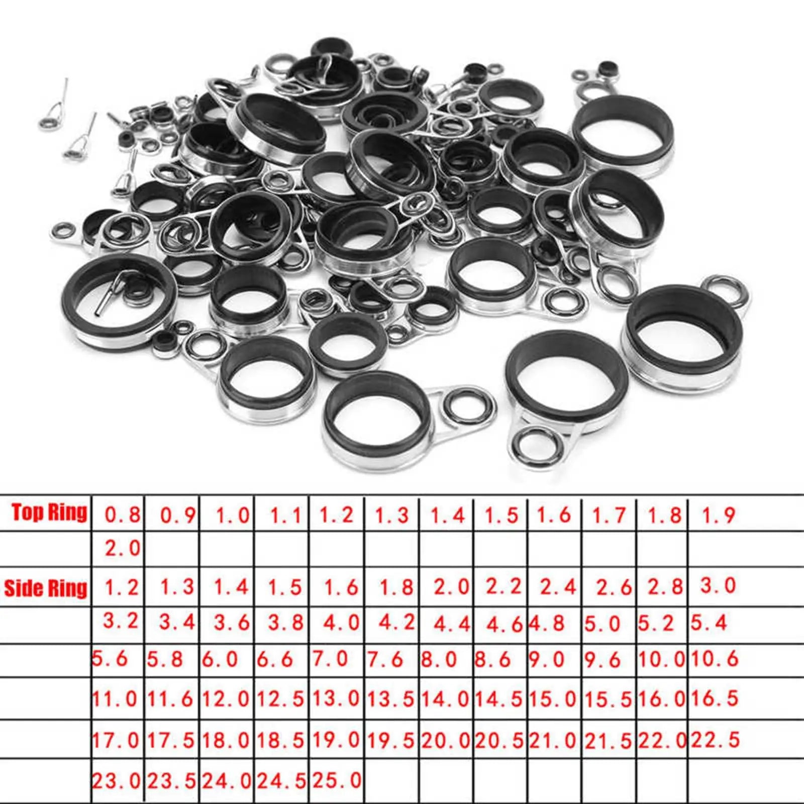 HookUpCo. Fishing Rod Guides Line Ring Set - HookUpCo.