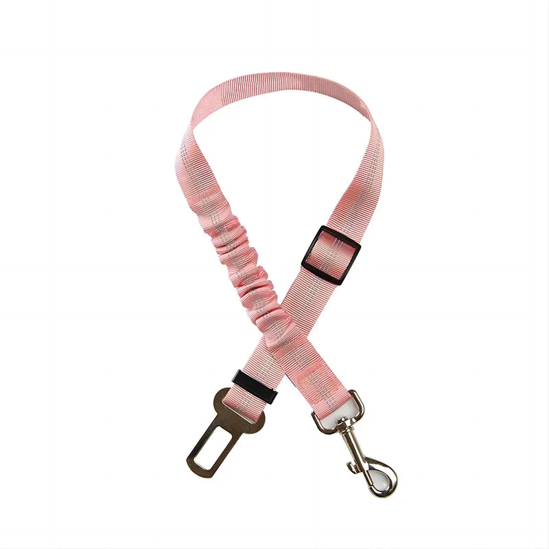 Adjustable Reflective Dog Seat Belt for Safe Travel