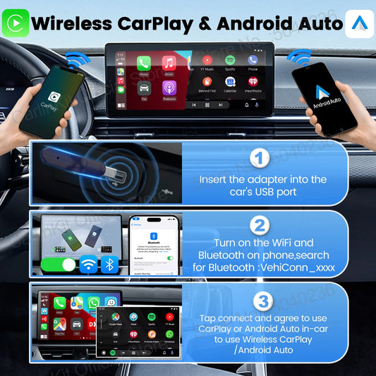Wireless CarPlay Adapter for Easy Auto Connection Plug & Play